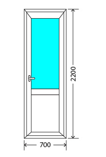 Балконный блок: дверь - Exprof XS-358 Красноармейск