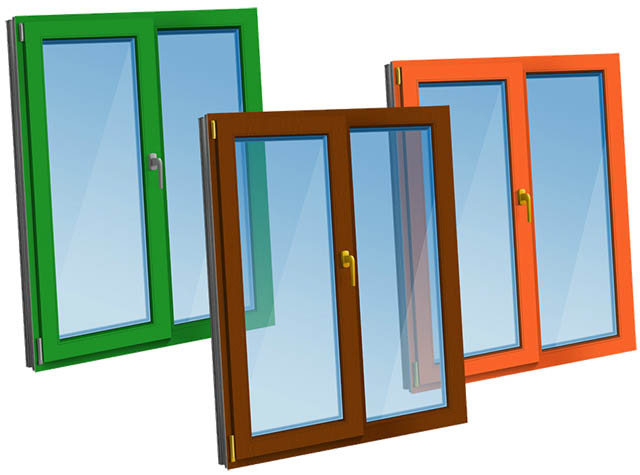 Цветные пластиковые окна - коричневые, серые по доступной цене фото Красноармейск